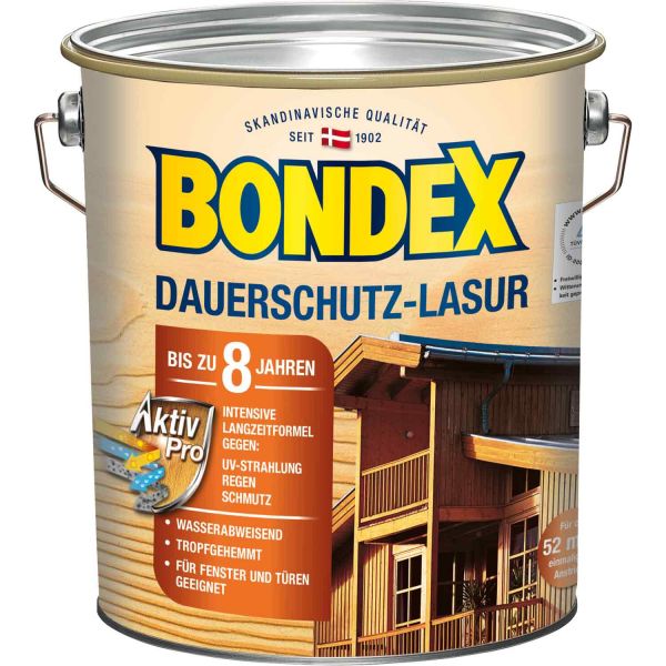 Bondex Dauerschutz-Lasur Teak 4,00l