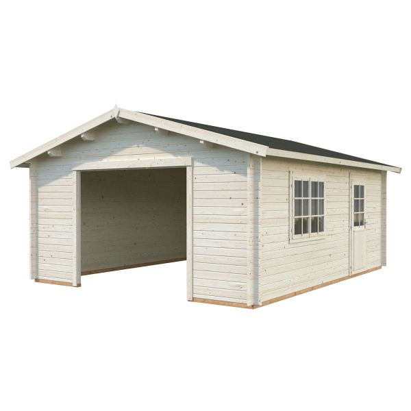 Palmako Garage Roger 27,7 m² ohne Tor transparent