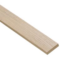 Nordje Verkleidung/Zierleiste Standard | Standardkern | Weiß lackiert | 16 x 70 x 2780 mm