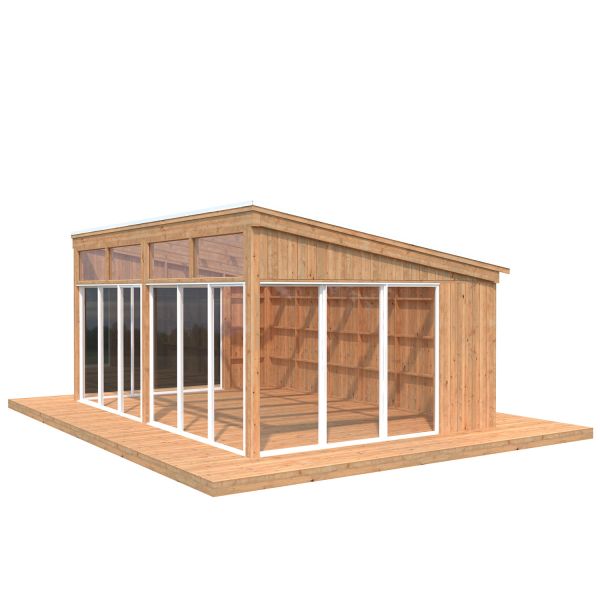 Palmako Pavillon Nova 21,5 m² hellbraun