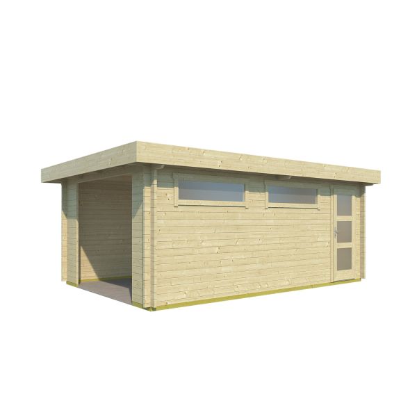 Lasita Maja Garage Canberra ohne Tor Naturbelassen 360x540 cm