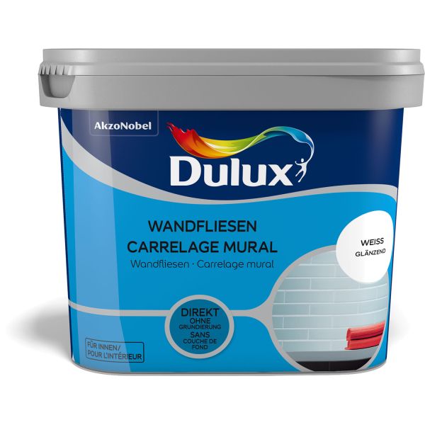 Dulux Fresh Up Wandfliesenfarbe Glänzend Weiß 750ml