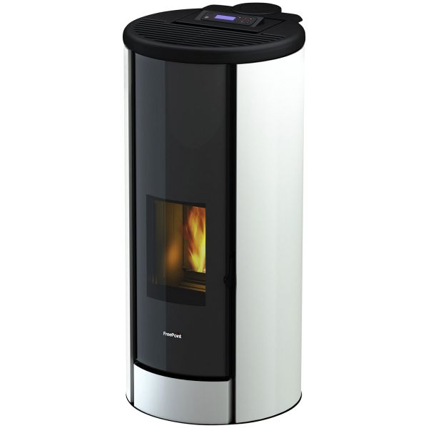 FreePoint Pelletofen Breeze weiß, schwarz 2,4 - 9,1 kW