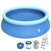 Avenli Prompt Set 360x90cm Pool mit Filterpumpe und Leiter, blau