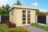 Gartenhaus - Blockhütte Erland mit Flachdach | von Nordje | 300x300x225cm