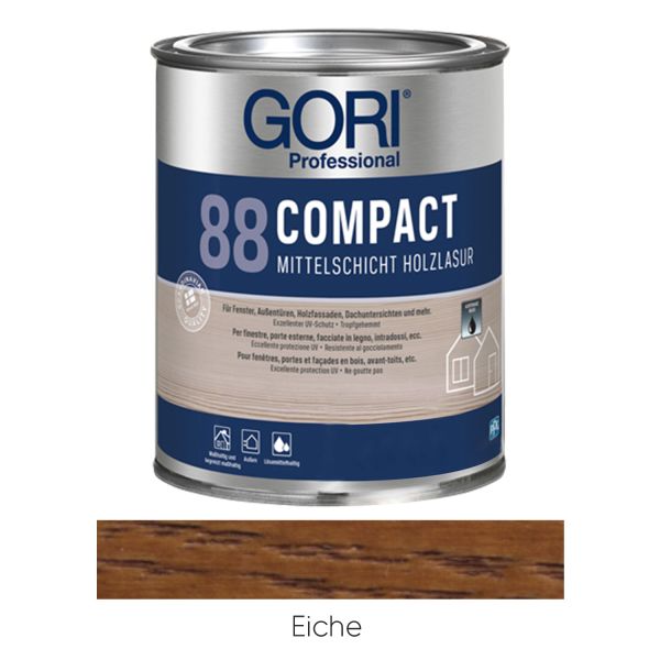 GORI 88 Compact Mittelschicht Holzlasur Eiche 2,5l