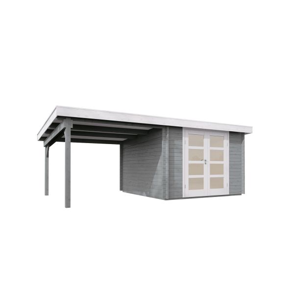 Wolff Finnhaus Pulti 34-B Typ 5 in Felsgrau mit SD C Weiß