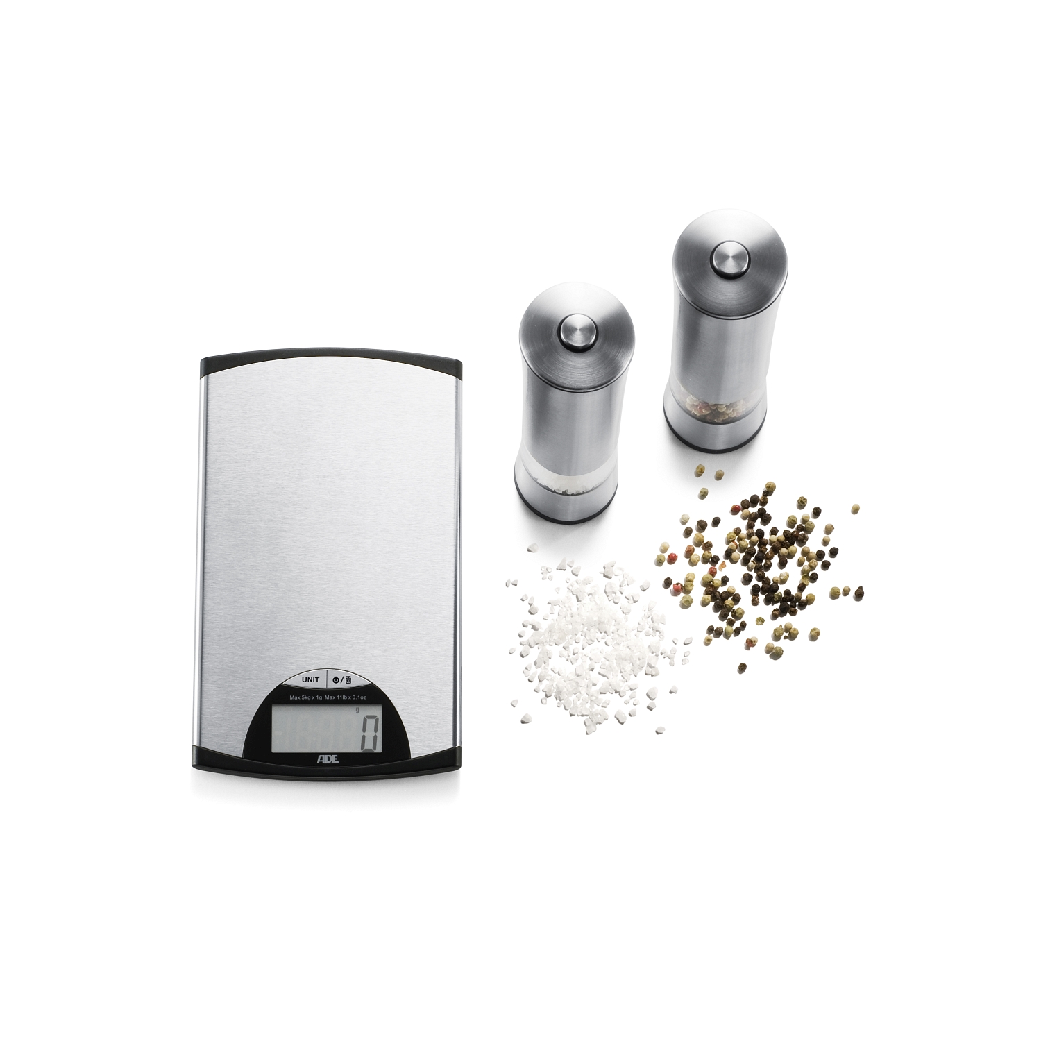 ADE Küchenwaage /Mühlen-Set TM108