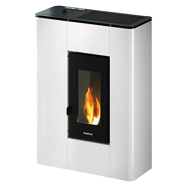 FreePoint Pelletofen Atrium weiß 2,5 - 5,2 kW