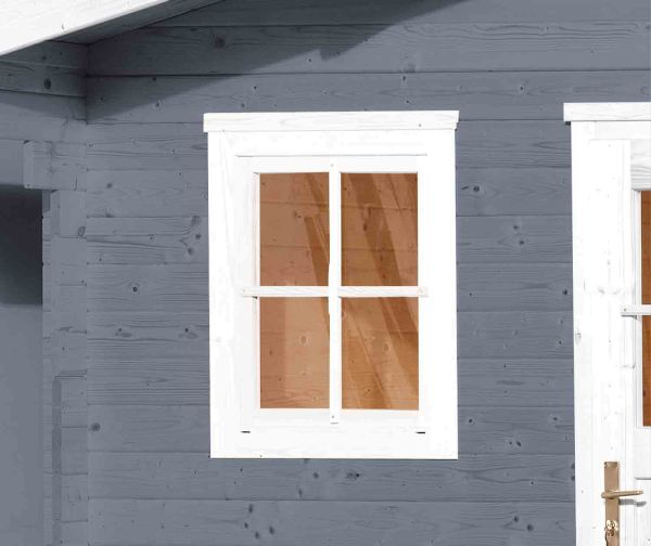 Weka Einzelfenster für Gartenhaus | 21/28 mm | 69x79cm | weiss