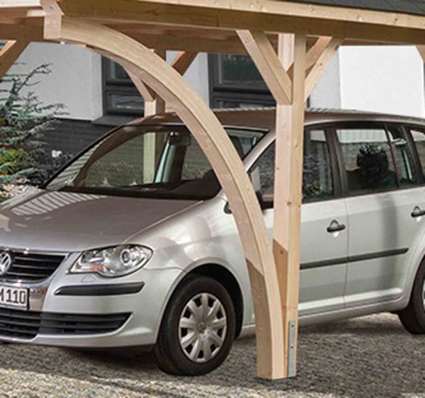 Weka Leimholzrundbogen für Carport