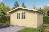 Gartenhaus - Blockhütte Edla mit Satteldach| von Nordje | 400x400x236cm