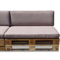 Nordje Comfort Palettenauflage 120x80 & 120x40 taupe Palettenkissen