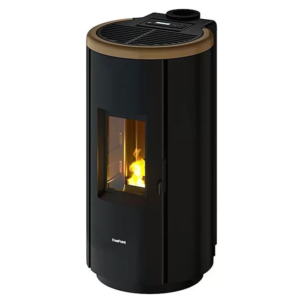 FreePoint Pelletofen Chrome anthrazit 2,5 - 7 kW