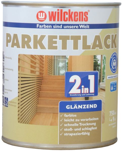 Wilckens Parkettlack 2in1 glänzend Farblos 0,75l