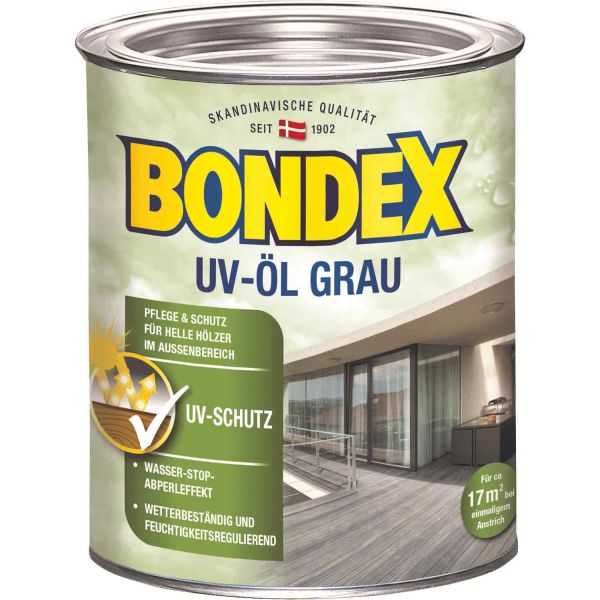 Bondex Holz Öl UV Grau 0,75l