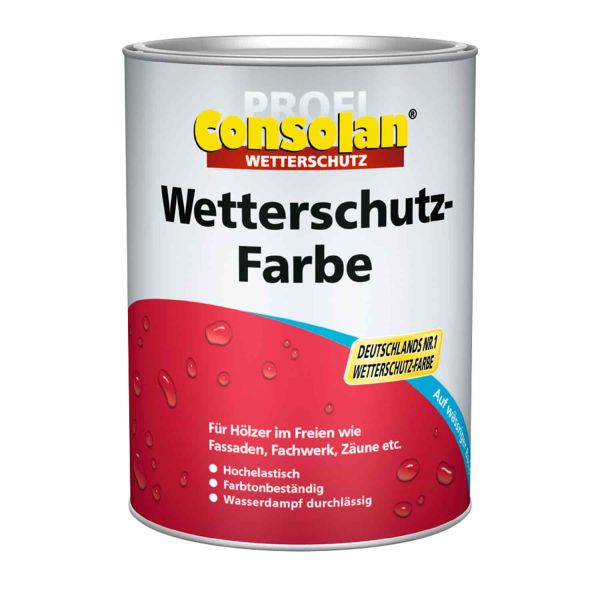 Consolan Profi Wetterschutzfarbe Taubenblau 0,75L Pro