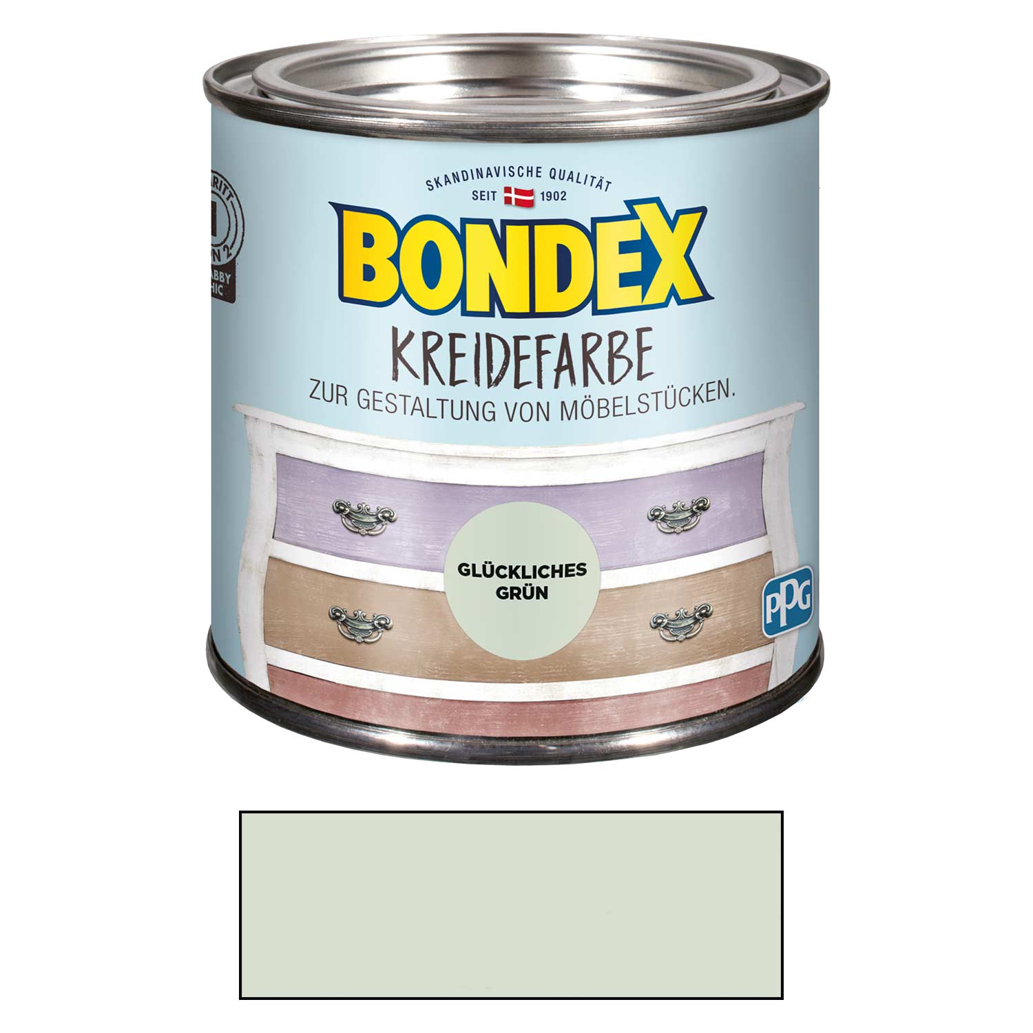 Bondex Kreidefarbe Glückliches Grün 0,50 l Glückliches Grün für den Innenbereich