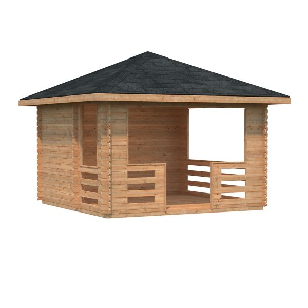 Palmako Pavillon Julie 10,5 m² hellbraun