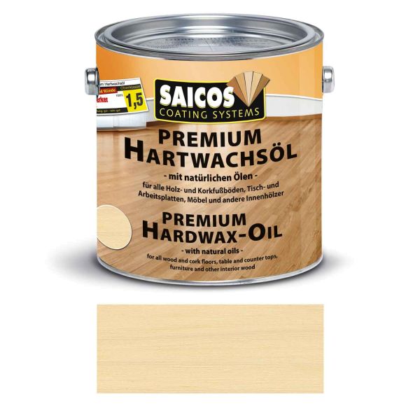Saicos Premium Hartwachsöl Ultramatt Plus farblos 2,5l