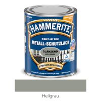 HAMMERITE Metall-Schutzlack glänzend Hellgrau 250ml