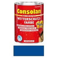 Consolan Wetterschutzfarbe Holz Blau 0,75L