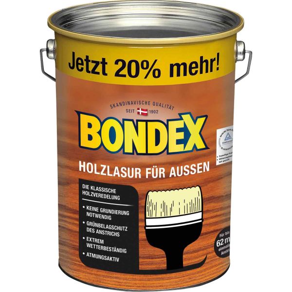 Bondex Holzlasur für Außen Dunkelgrau 4,80l