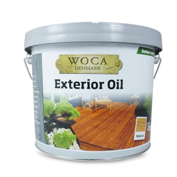 Woca Exterior Öl Natur 2,5l zum Pflegen und Färben von Terrassendielen