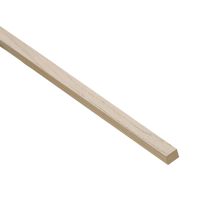 Nordje Verkleidung/Zierleiste Standard | Schwarzer Kern | Schwarz lackiert | 16 x 20 x 2780 mm