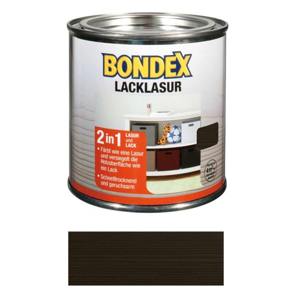 Bondex Lacklasur Schwarz 0,375l