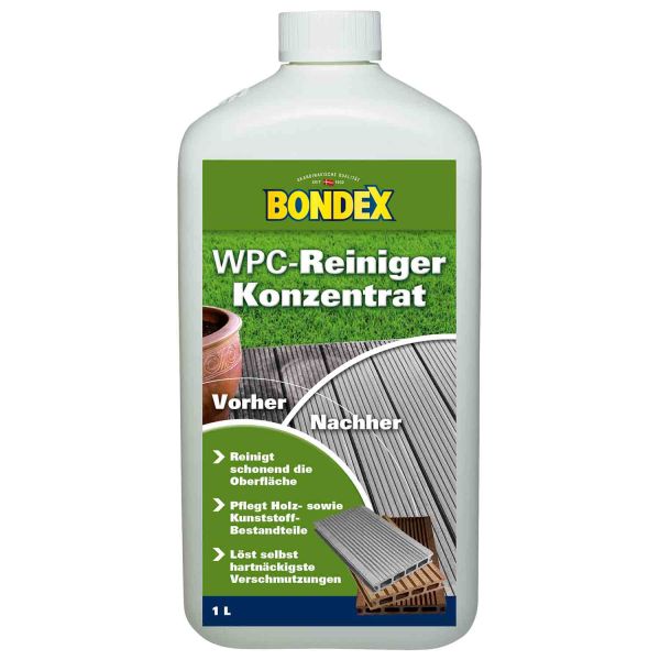 Bondex WPC Reiniger 1,00 l Farblos für Flecken oder starke Verschmutzung