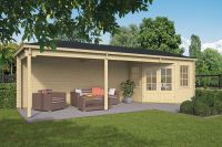 Gartenhaus - Blockhütte Erlend mit Walmdach | | von Nordje | 790x250x282cm