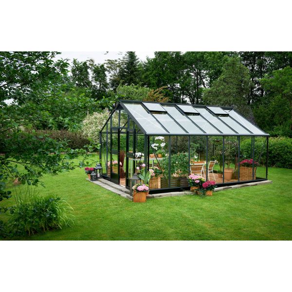 Juliana Gewächshaus Gartner 18,8 m² Anthrazit | 3 mm Sicherheitsglas