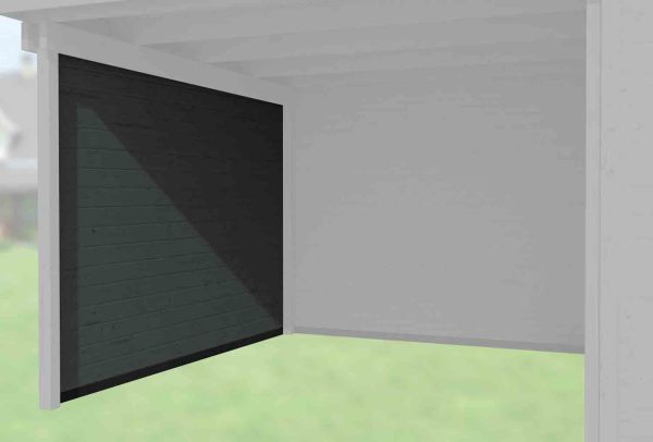 Weka Seitenwand 21 mm, für Haustyp 126 und 172 anthrazit, Tiefe 295 cm