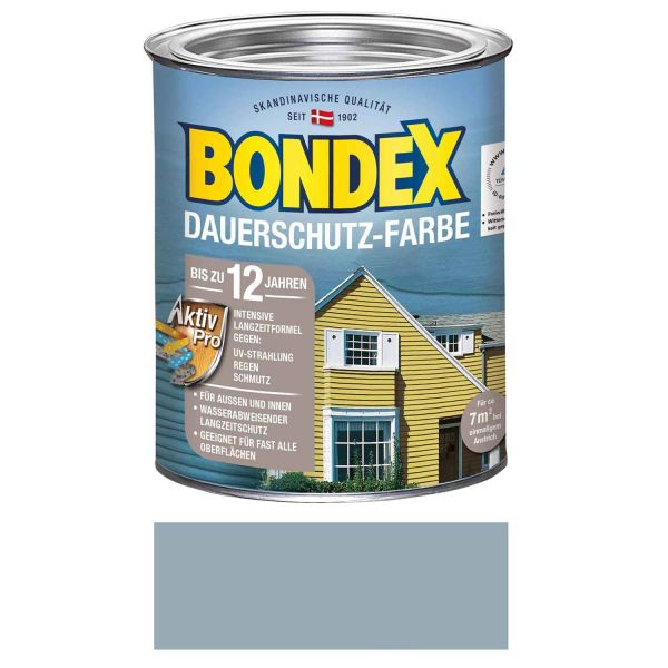 Bondex Dauerschutz-Farbe Lagunenblau 0,75l