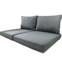 2x Nordje Comfort Palettenauflage Duo 60x80 & 60x40 grey Palettenkissen