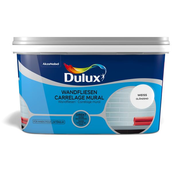 Dulux Fresh Up Wandfliesenfarbe Glänzend Weiß 2l