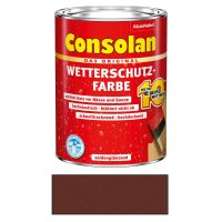 Consolan Wetterschutzfarbe Holz Braun 0,75L