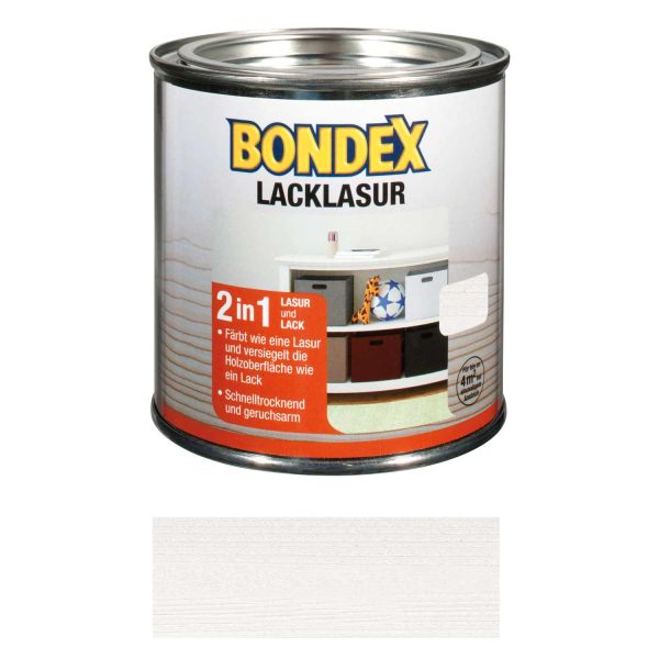 Bondex Lacklasur Weiß 0,75l