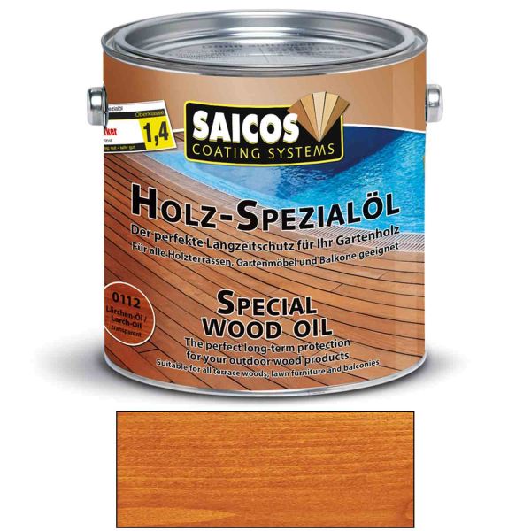 Saicos Holz Spezialöl Lärche Holzöl Terrassenöl Hartholzöl 2,5l