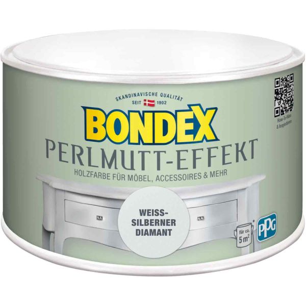 Bondex Perlmutt- Effekt Weisser Diamant 0,5l