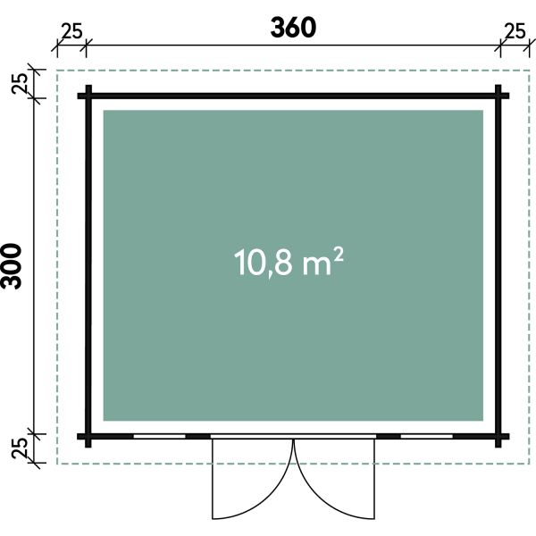 Wolff Finnhaus Malmö 44-A XL in Gletschergrau