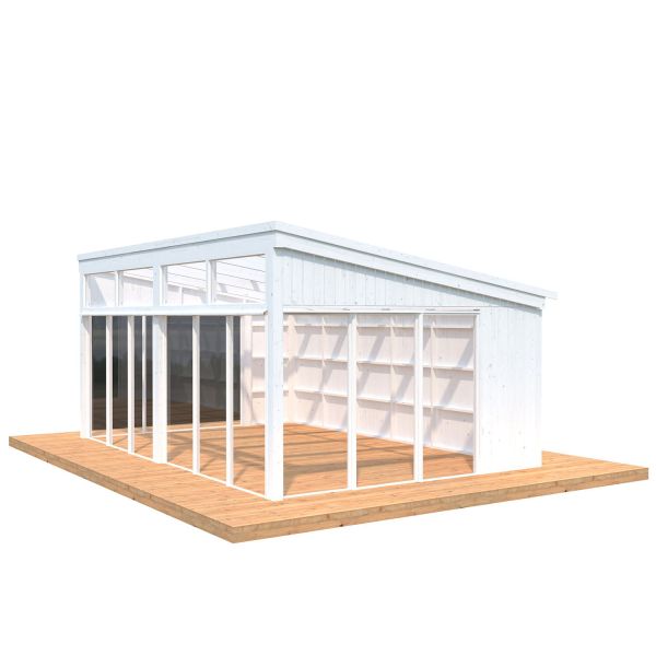 Palmako Pavillon Nova 21,5 m² weiß