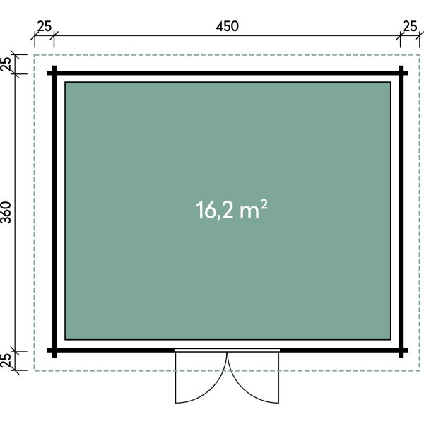 Wolff Finnhaus Malmö 44-D XL in Fichte