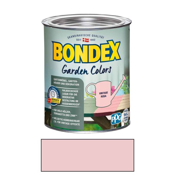 Bondex Garden Colors 0,75 l Vintage Rosa für den Außenbereich