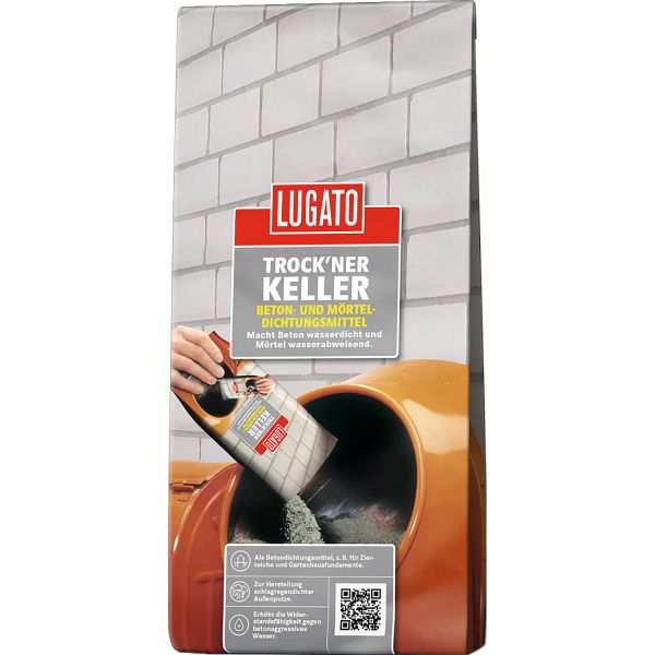 LUGATO Trock'ner Keller Beton- Und Mörteldichtungsmittel 1 kg