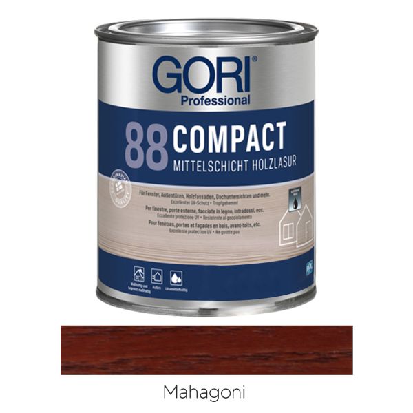 GORI 88 Compact Mittelschicht Holzlasur Mahagoni 2,5l