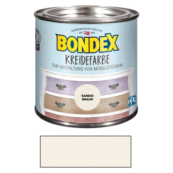 Bondex Kreidefarbe Sandig Braun 0,5l