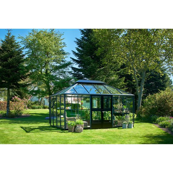 Juliana Gewächshaus Grand Oase 13,0 m² Anthrazit | 3 mm Sicherheitsglas