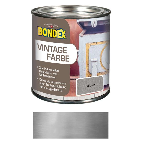 Bondex Vintage Farbe Silber 0,375l